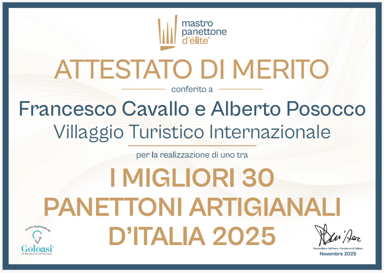 Attestato Milgiori Panettoni Artigianali