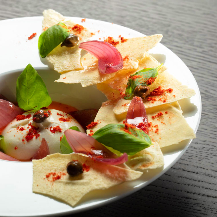 Dettaglio piatto gourmet